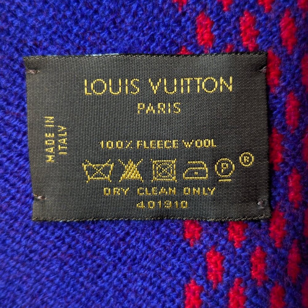 LOUIS VUITTON Damier Masai Large Wool Rug Blanket - RARE - Picture 4 of 16